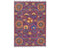 3x5 Purple Khurgeen Afghan Hand Knotted Wool Area Rug